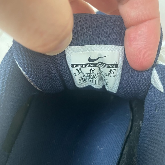 Nike Air Max 1 Essential USA Olympics Size US 11 White Metallic Gold Mid Navy - Picture 6 of 8